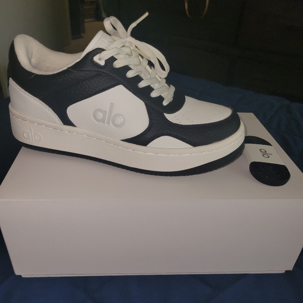 Alo Recovery Mode Black and White Sneakers